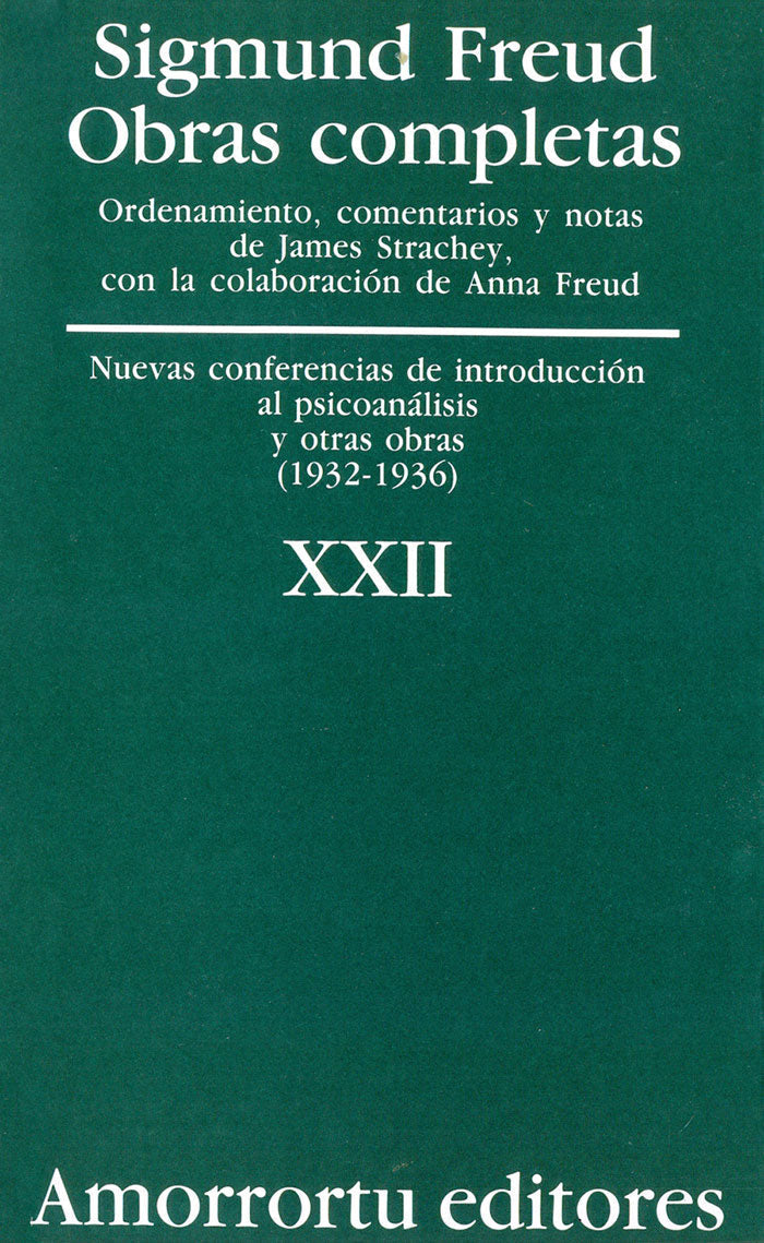 O,C FREUD 22 NUEVAS CONFERENCIAS DE INTR, PSICOANALISIS