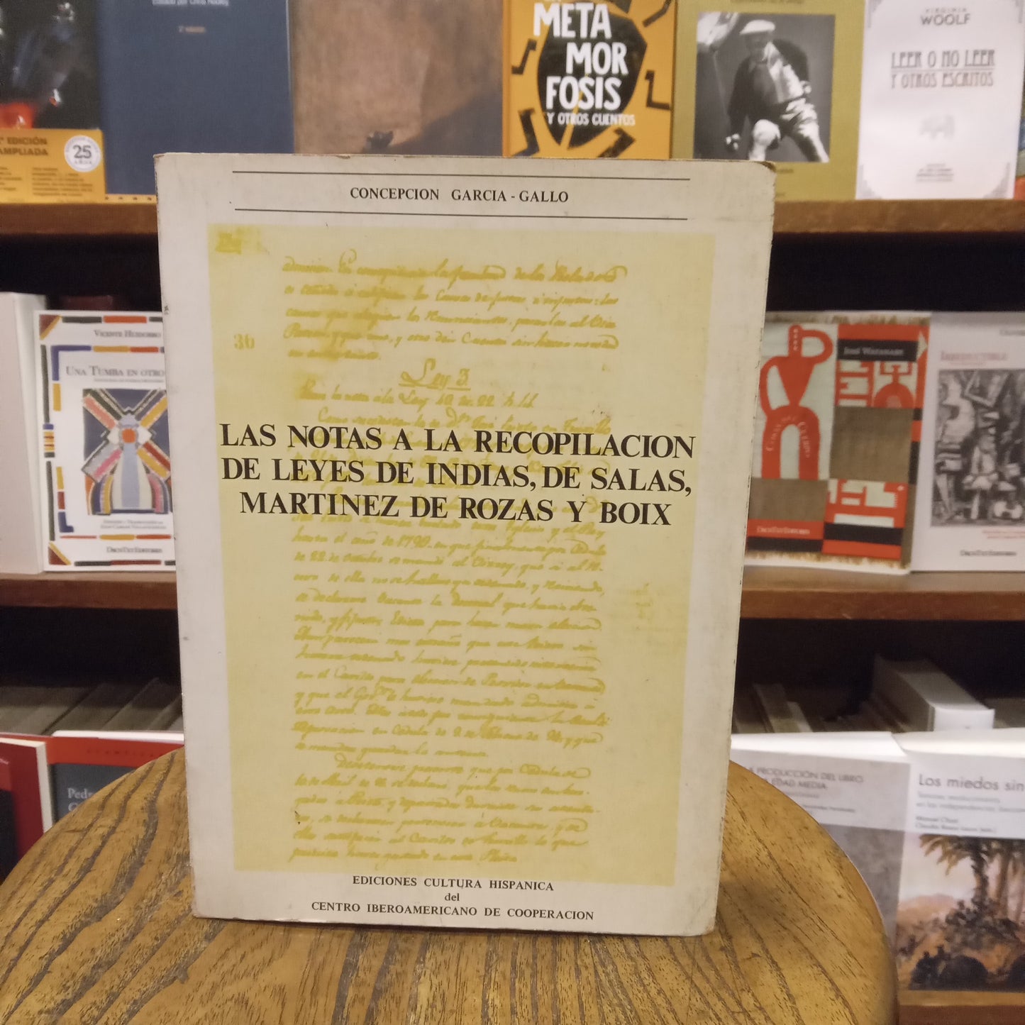 Las notas a la recopilación de Leyes de Indias, de Salas, Martínez de Rozas y Boix - Concepción García Gallo - Ediciones Cultura Hispánica