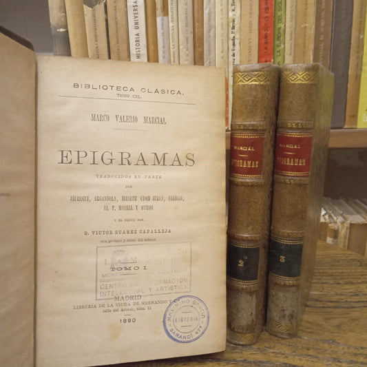 Epigramas. Tomos I, II y III