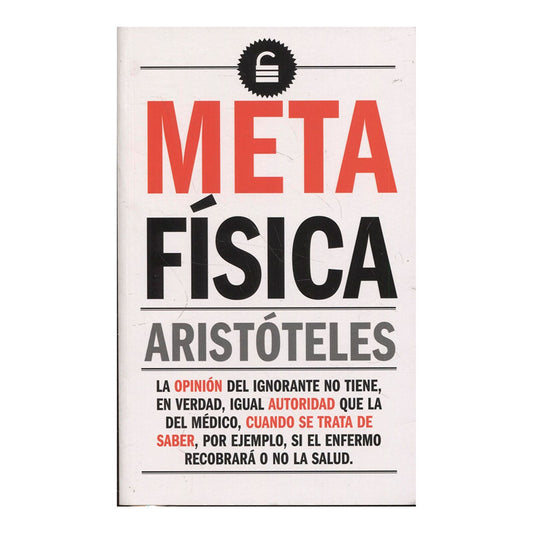 METAFÍSICA - ARISTOTELES - Biblok