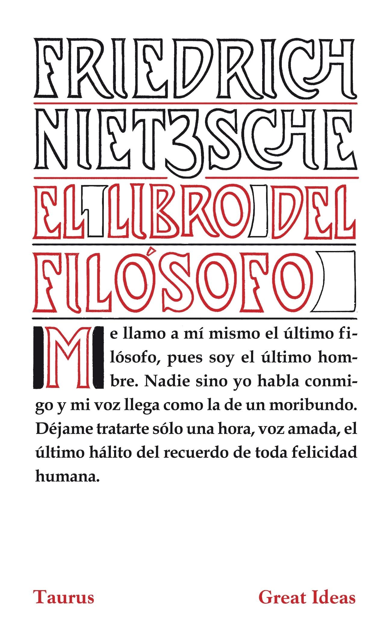 El libro del filósofo - Friedrich Nietzsche - TAURUS