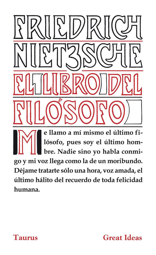 El libro del filósofo - Friedrich Nietzsche - TAURUS