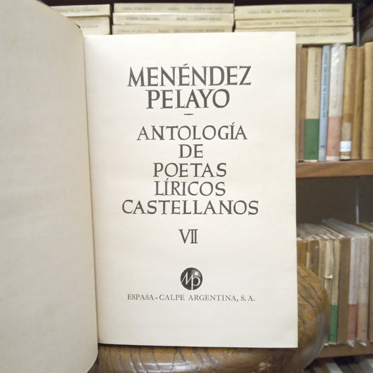 Antología de poetas líricos castellanos VII